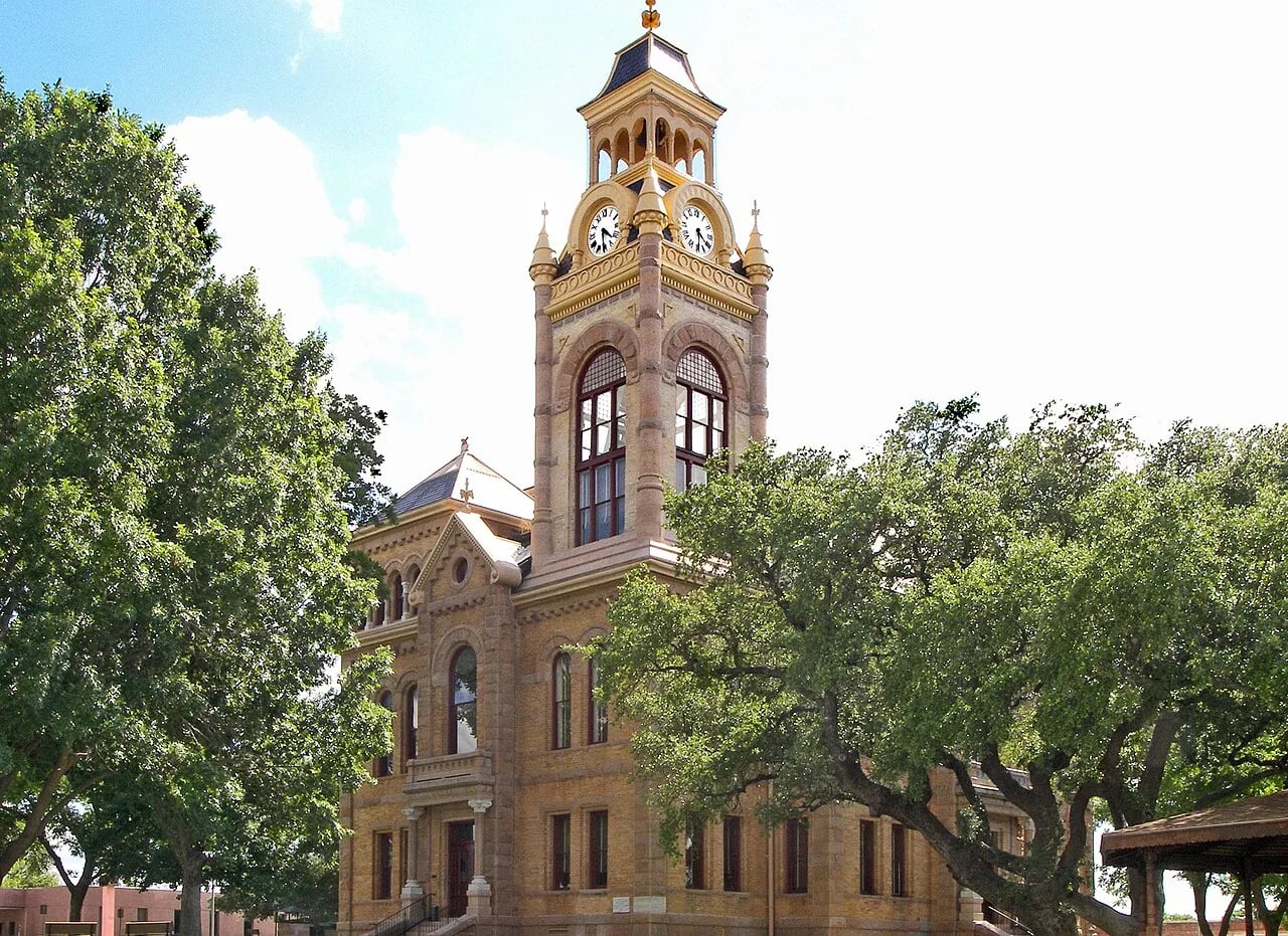 Llano County Courthouse, photographed in 2010.
